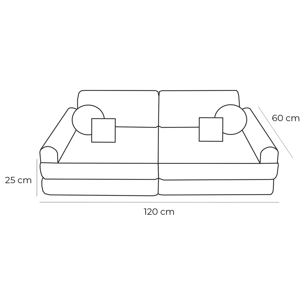 Medium Modular Sofa for Kids - Slimcord Forrest