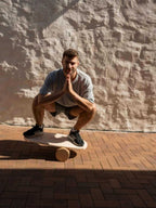 Round Balance Board With Exercise Roll - Centered Logo