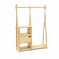 Montessori Wardrobe with Storage – Natural