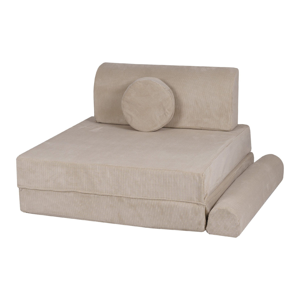 MeowBaby® Large Slimcord Premium Sofa - Taupe