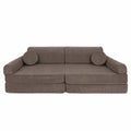 MeowBaby® Large Slimcord Premium Sofa - Taupe